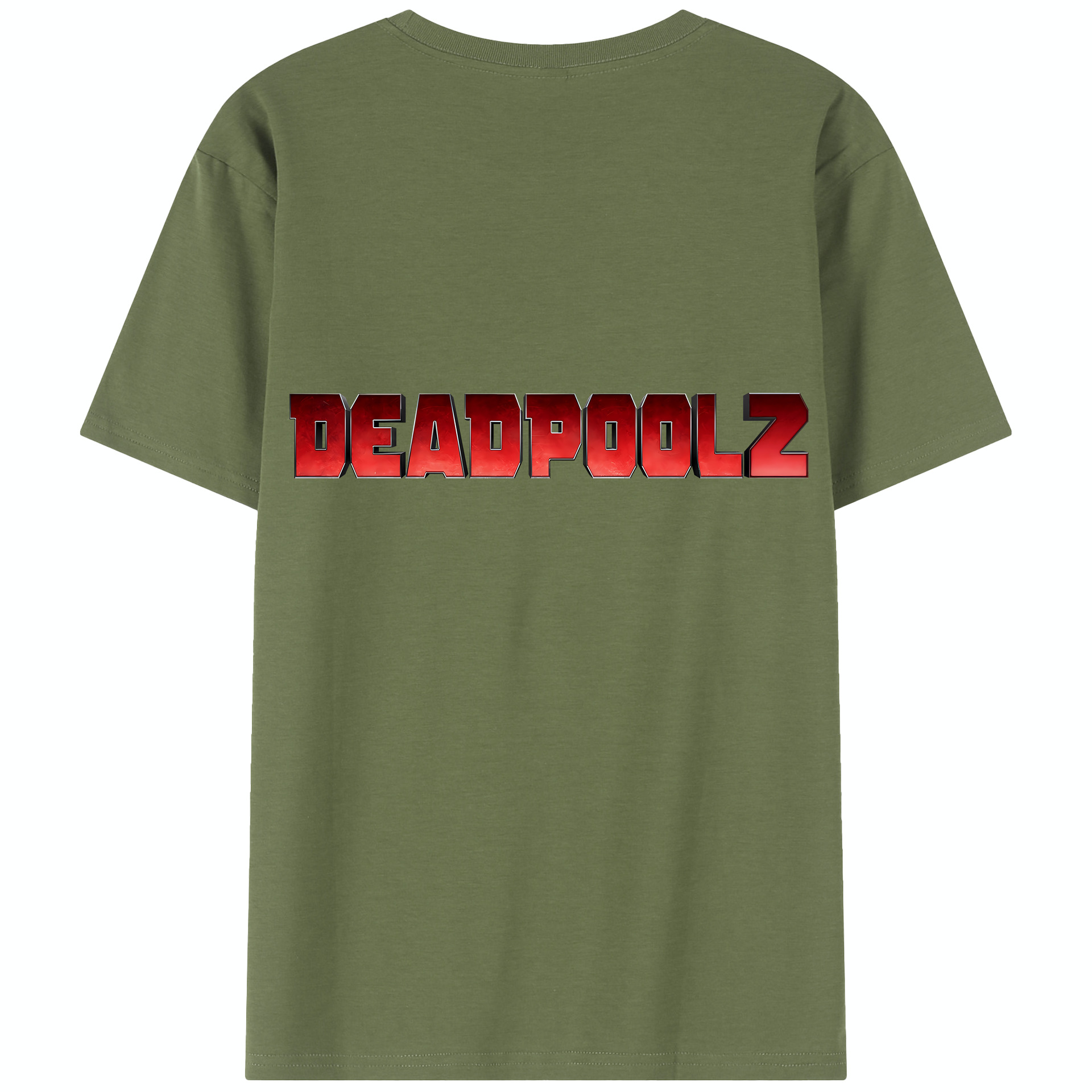 （画像用） Deadpool デッドプール 綿100％半袖Tシャツ（背面プリント）